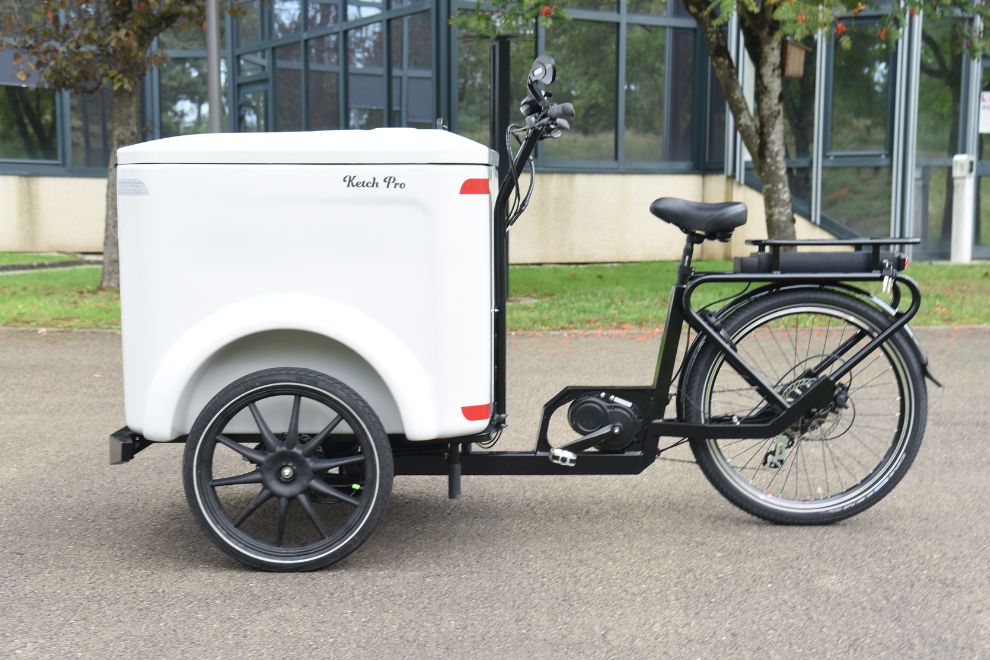 Vélo cargo triporteur à assistance électrique, Ketch Pro 135