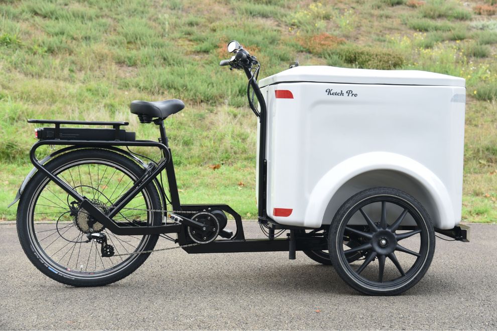 Vélo cargo triporteur à assistance électrique, Ketch Pro 135